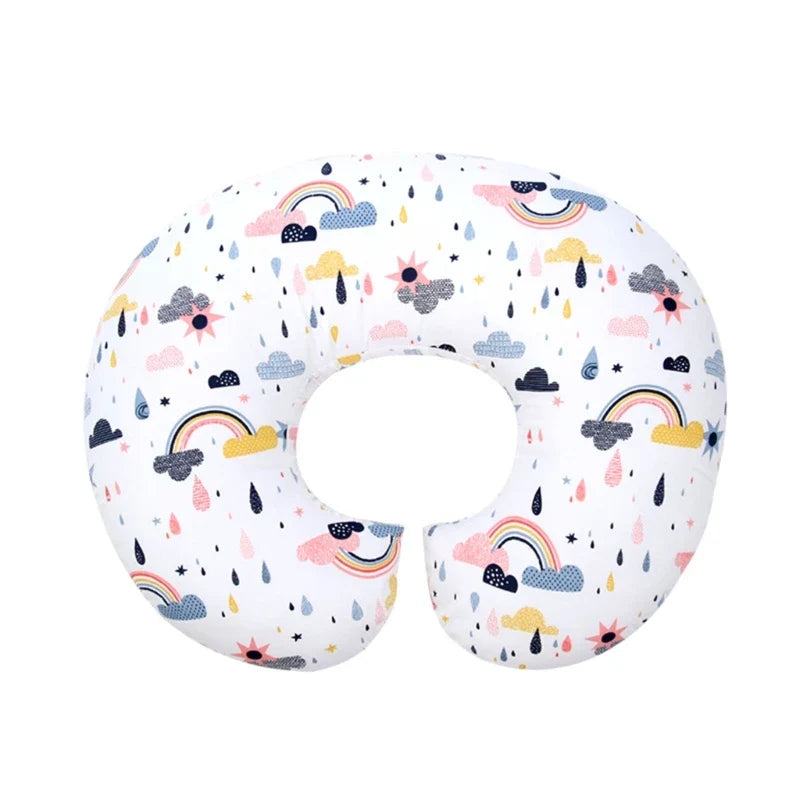 Coussin d’allaitement maman - Pluie Arc-en-ciel - coussin d’allaitement