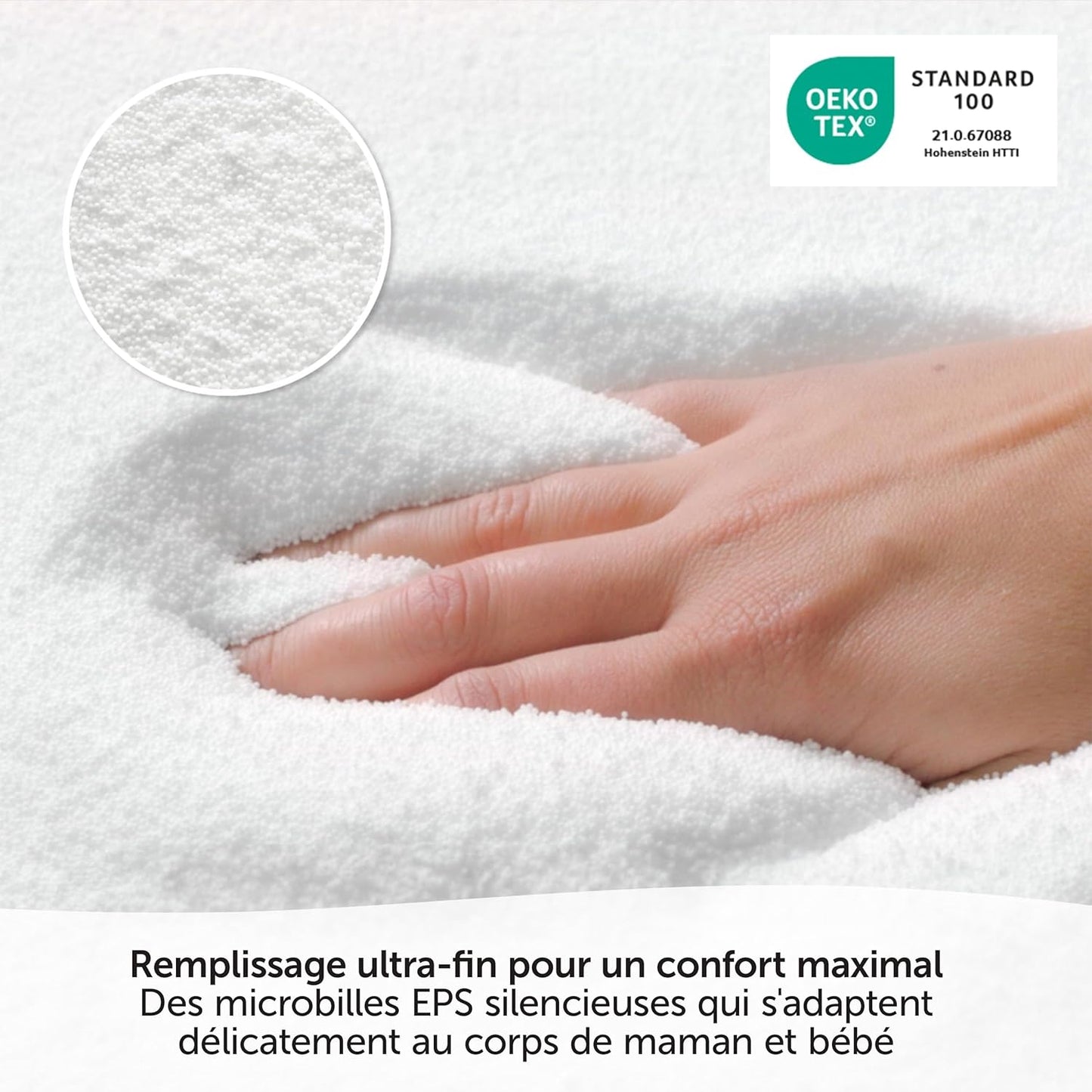 Coussin d’allaitement microbille 190