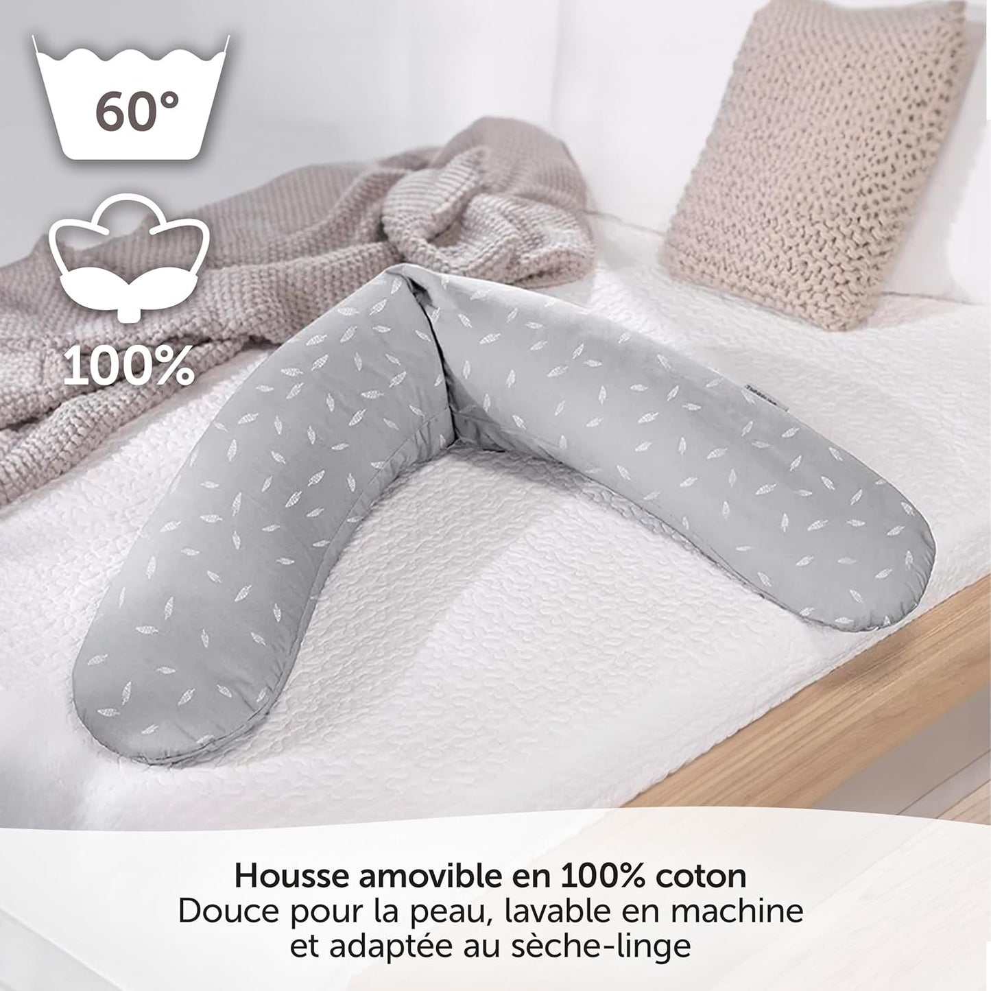 Coussin d’allaitement microbille 190