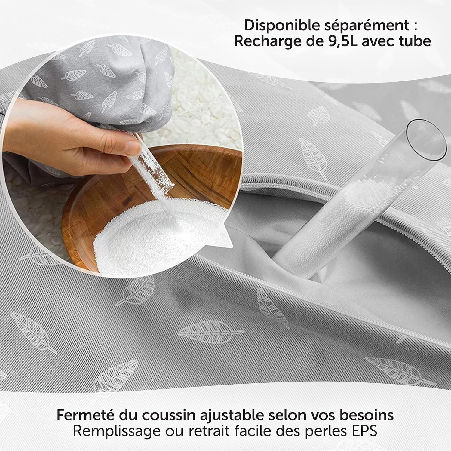 Coussin d’allaitement microbille 190