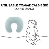 Coussin d’allaitement microbille bio - Bleu