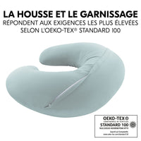 Coussin d’allaitement microbille bio - Bleu