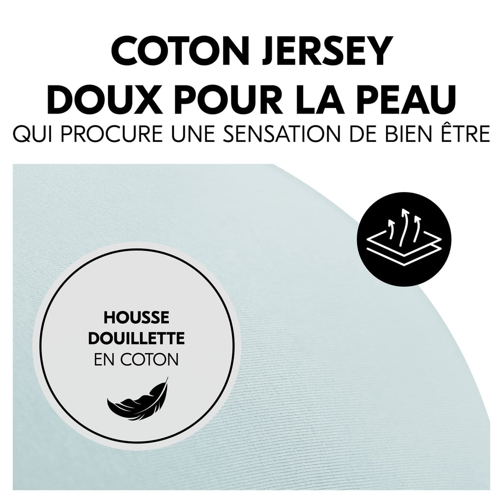 Coussin d’allaitement microbille bio - Bleu