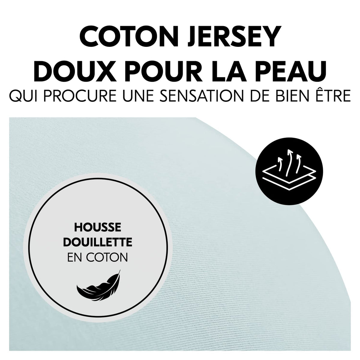 Coussin d’allaitement microbille bio - Bleu