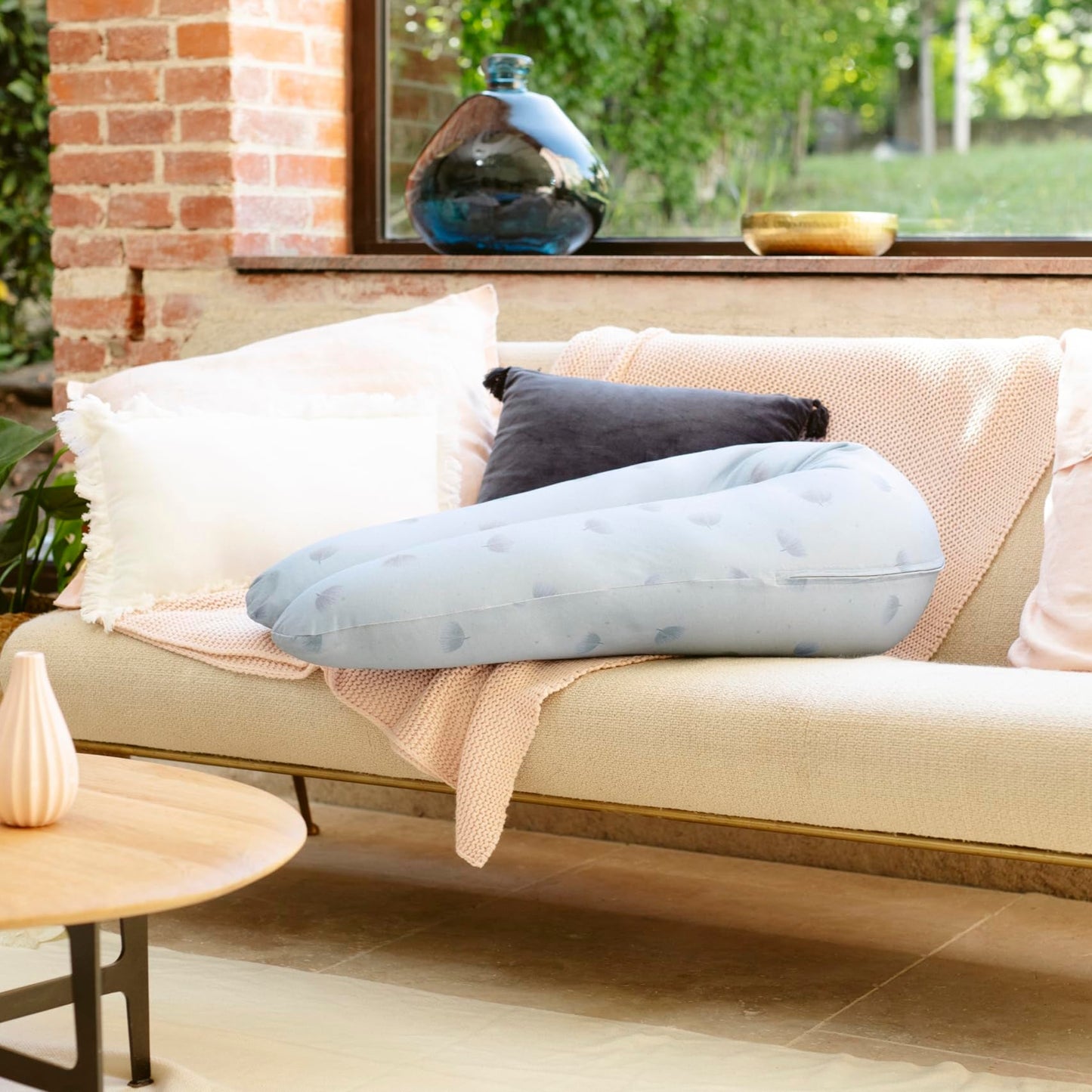 Coussin d’allaitement microbille machine - Bleu