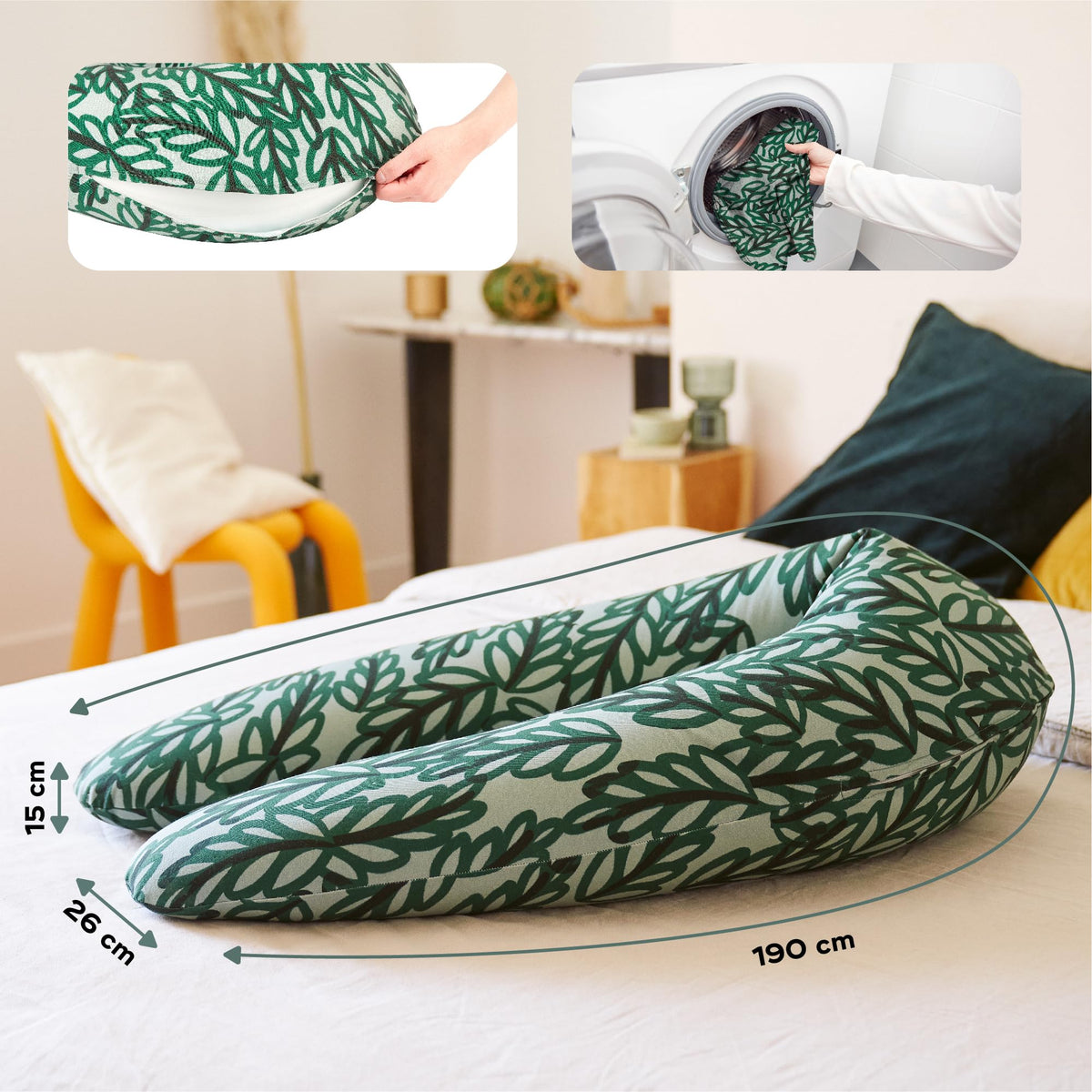 Coussin d’allaitement microbille maxi coton