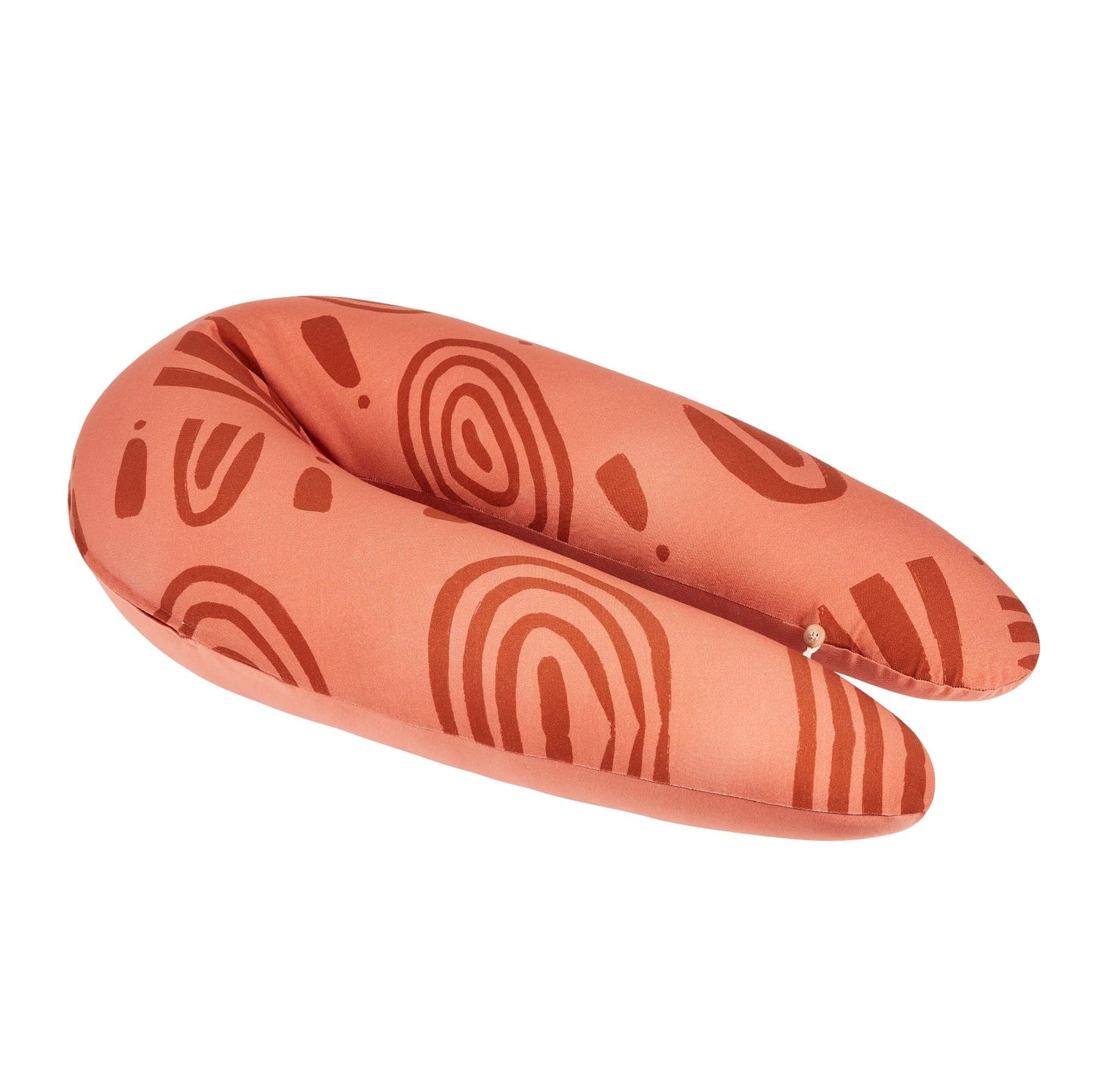 Coussin d’allaitement microbille maxi coton - Terre cuite