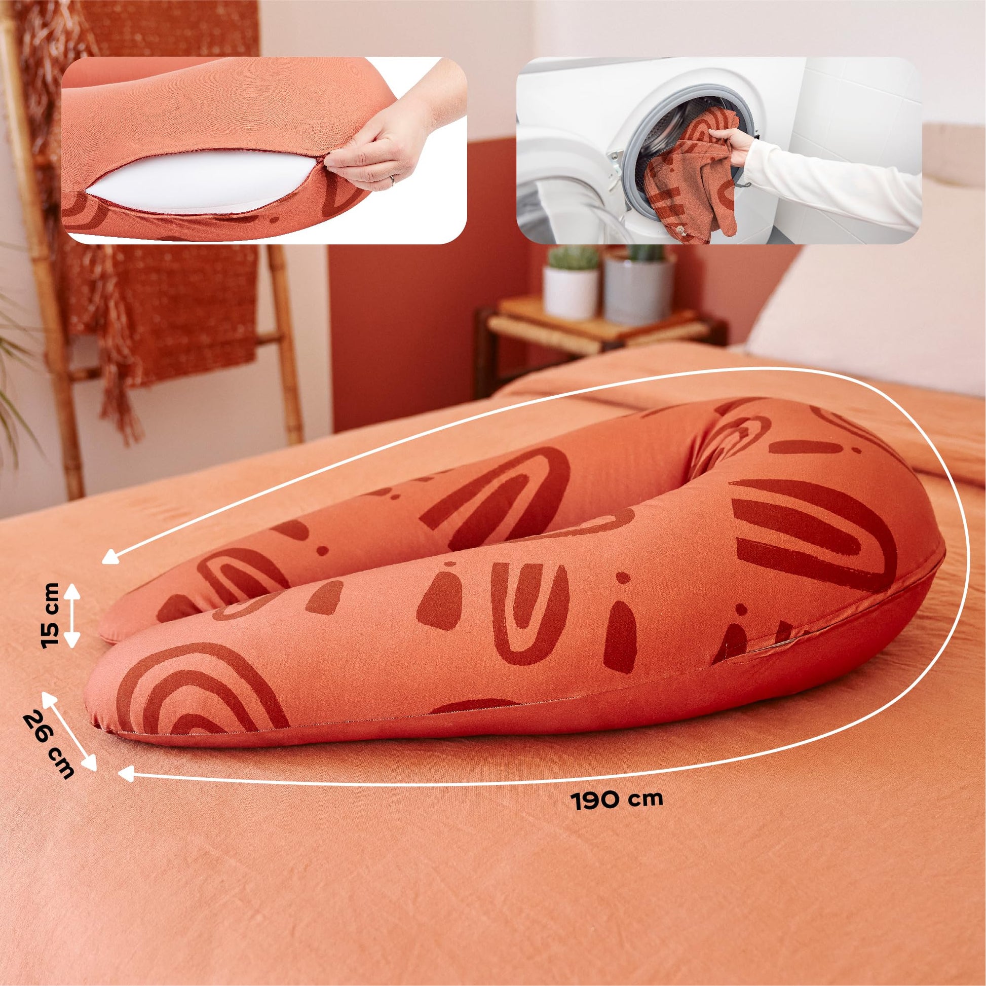 Coussin d’allaitement microbille maxi coton