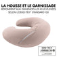 Coussin d’allaitement microbille naturel - Rose
