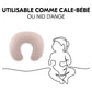 Coussin d’allaitement microbille naturel - Rose