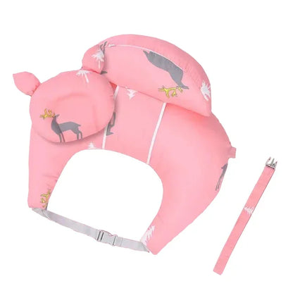 Coussin d'allaitement tout en 1 motif cerf et rose