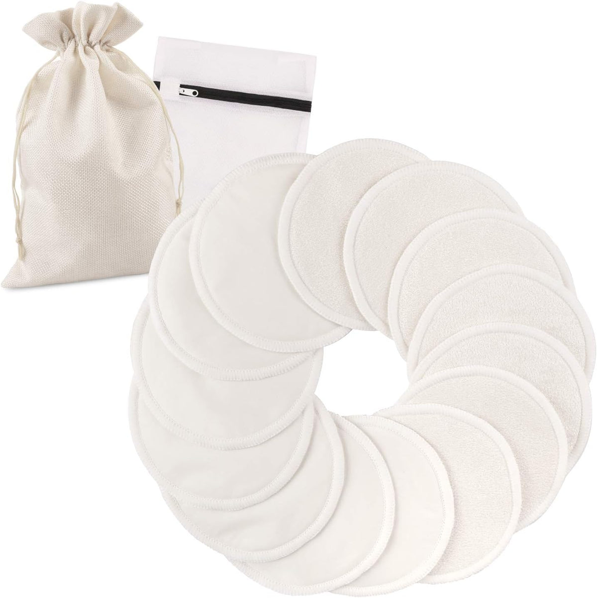 Coussinet d’allaitement lavable bambou