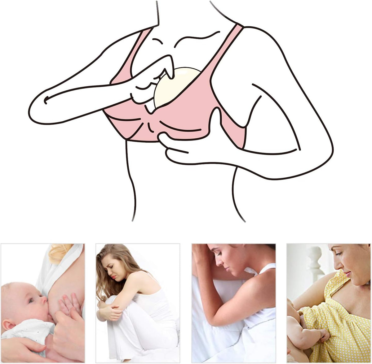 Coussinet d’allaitement lavable bambou