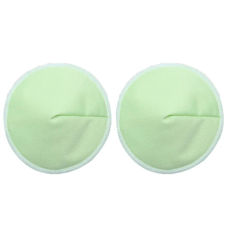 Coussinet d’allaitement lavable bio - Vert 2pcs - Coussinet d’allaitement