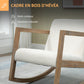 Fauteuil à bascule allaitement scandinave - Blanc - Fauteuil à bascule allaitement