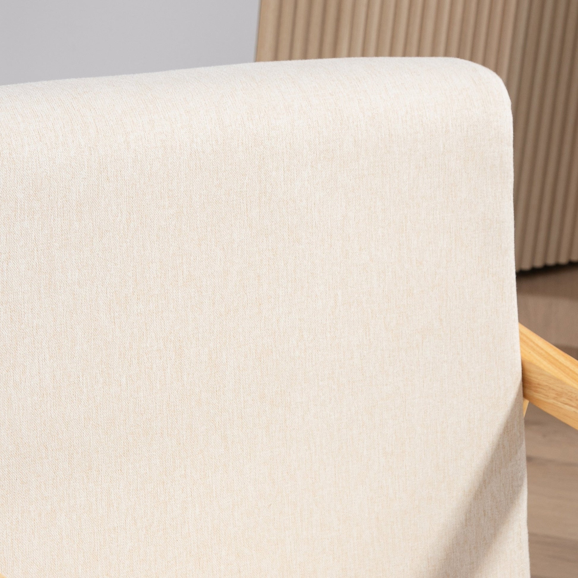 Fauteuil à bascule d’allaitement - beige - Fauteuil à bascule allaitement