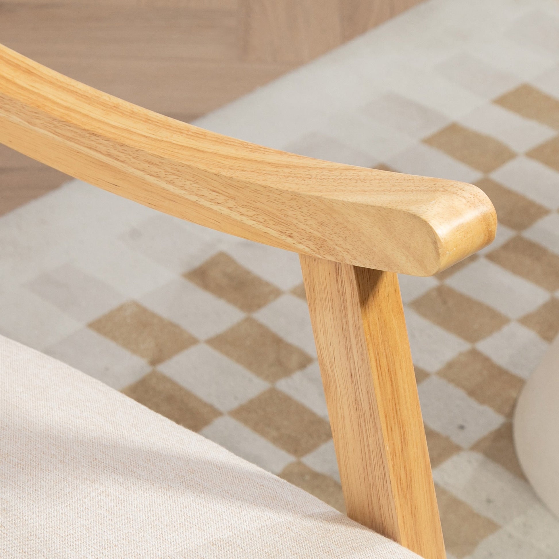 Fauteuil à bascule d’allaitement - beige - Fauteuil à bascule allaitement