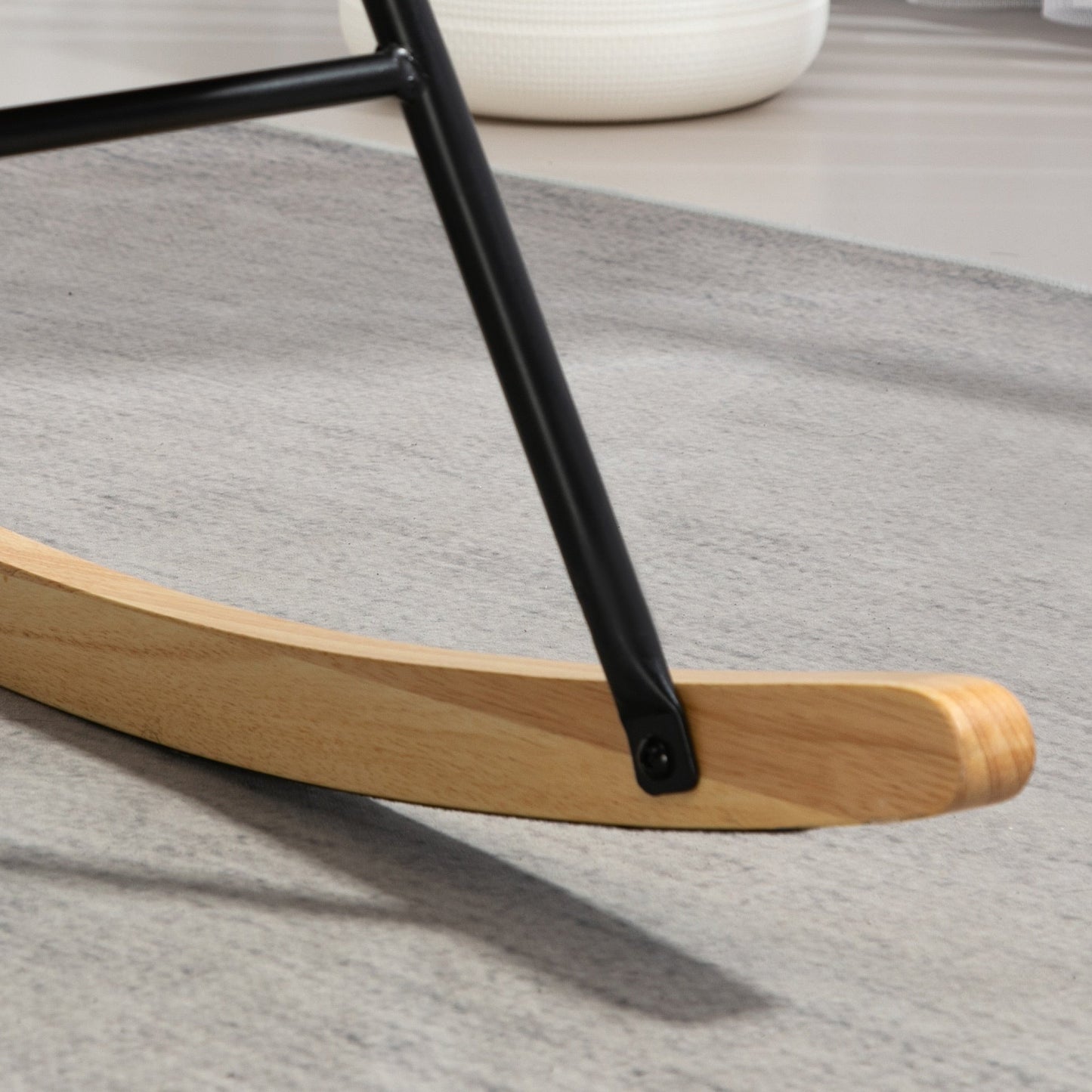 Fauteuil d’allaitement à bascule adulte - Crème - Fauteuil à bascule allaitement