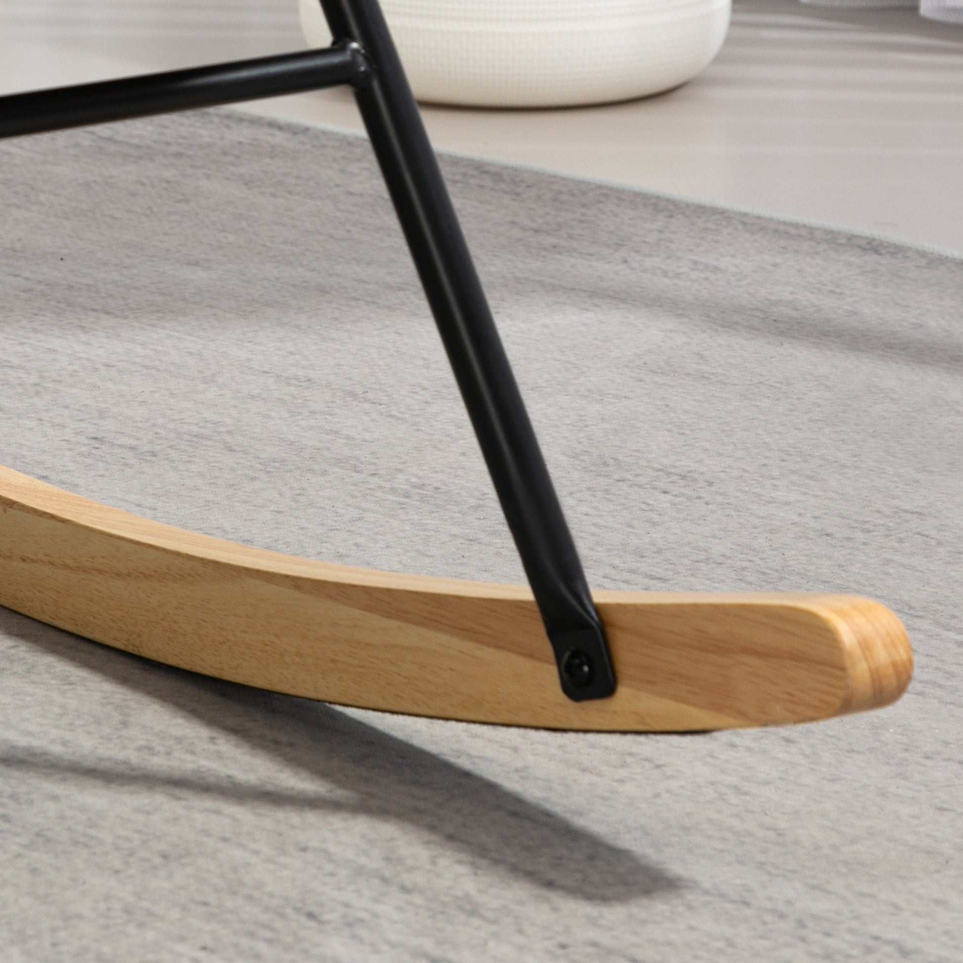 Fauteuil d’allaitement à bascule adulte - Crème - Fauteuil à bascule allaitement