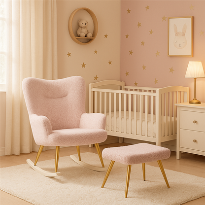 Fauteuil d’allaitement confort - Rose - Fauteuil d’allaitement
