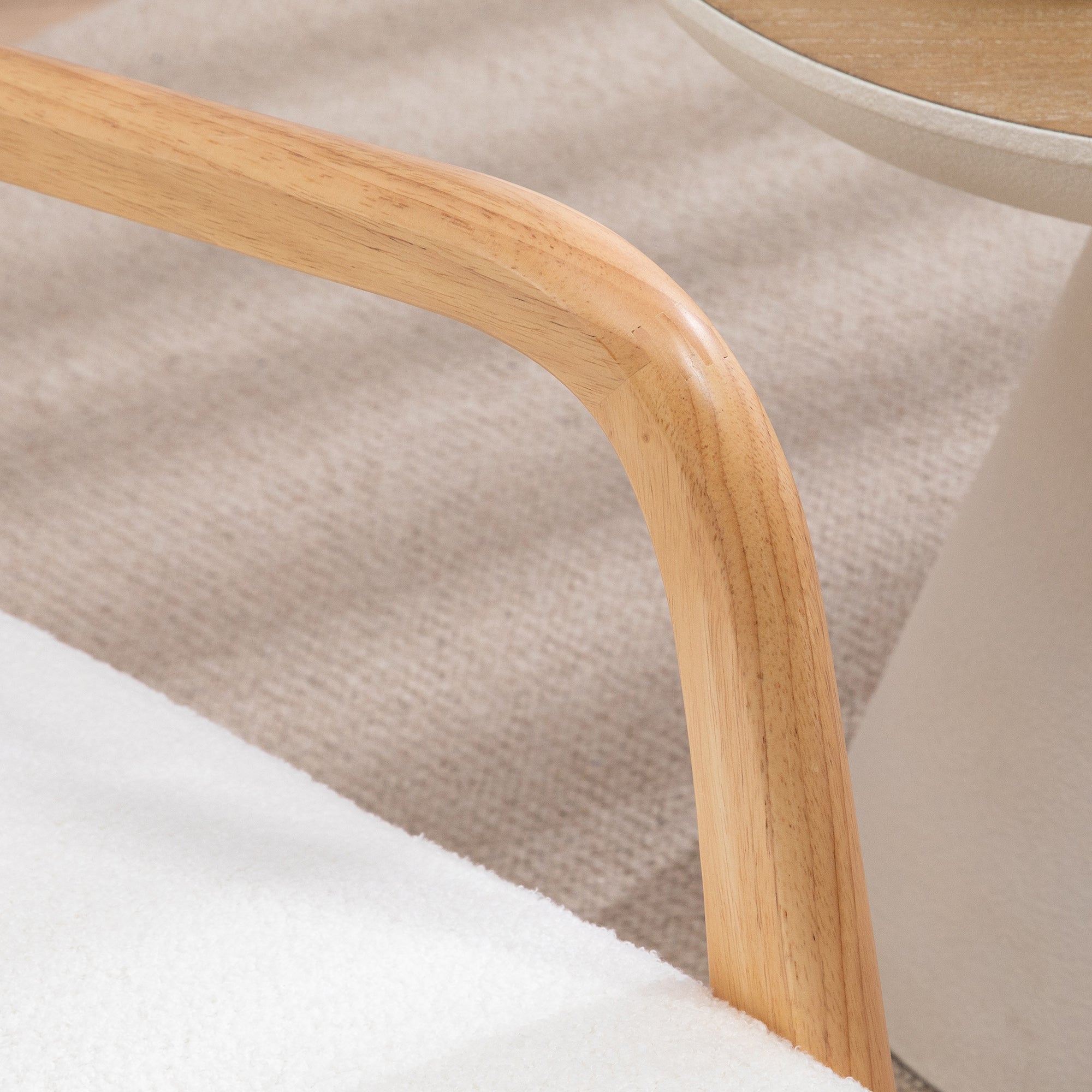 Fauteuil d’allaitement design - Blanc crème - Fauteuil d’allaitement