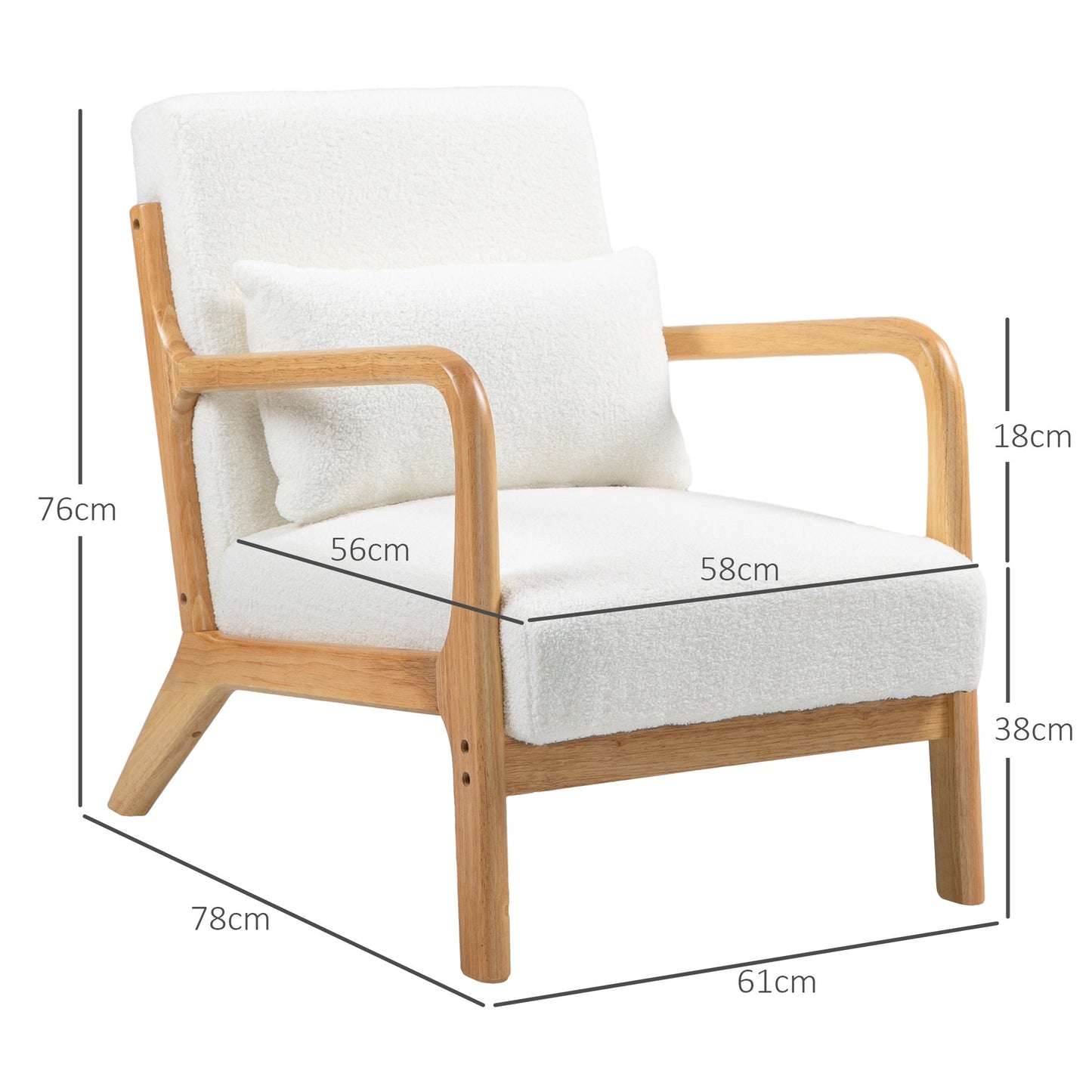 Fauteuil d’allaitement design - Blanc crème - Fauteuil d’allaitement