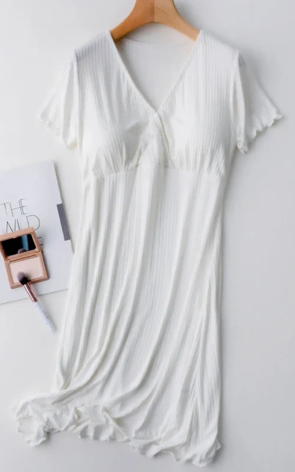 Pyjama été allaitement blanc