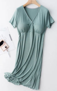 Pyjama été allaitement vert