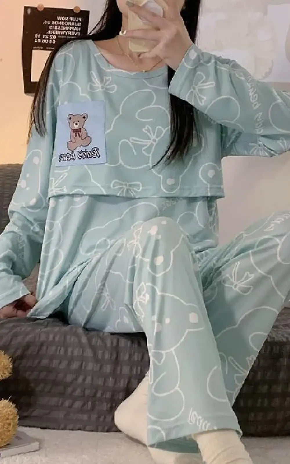 Pyjama grossesse et allaitement, vue 1