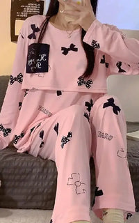 Pyjama grossesse et allaitement rose
