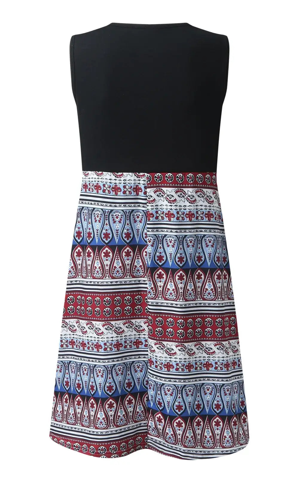 Robe allaitement bicolore imprimée, vue 4