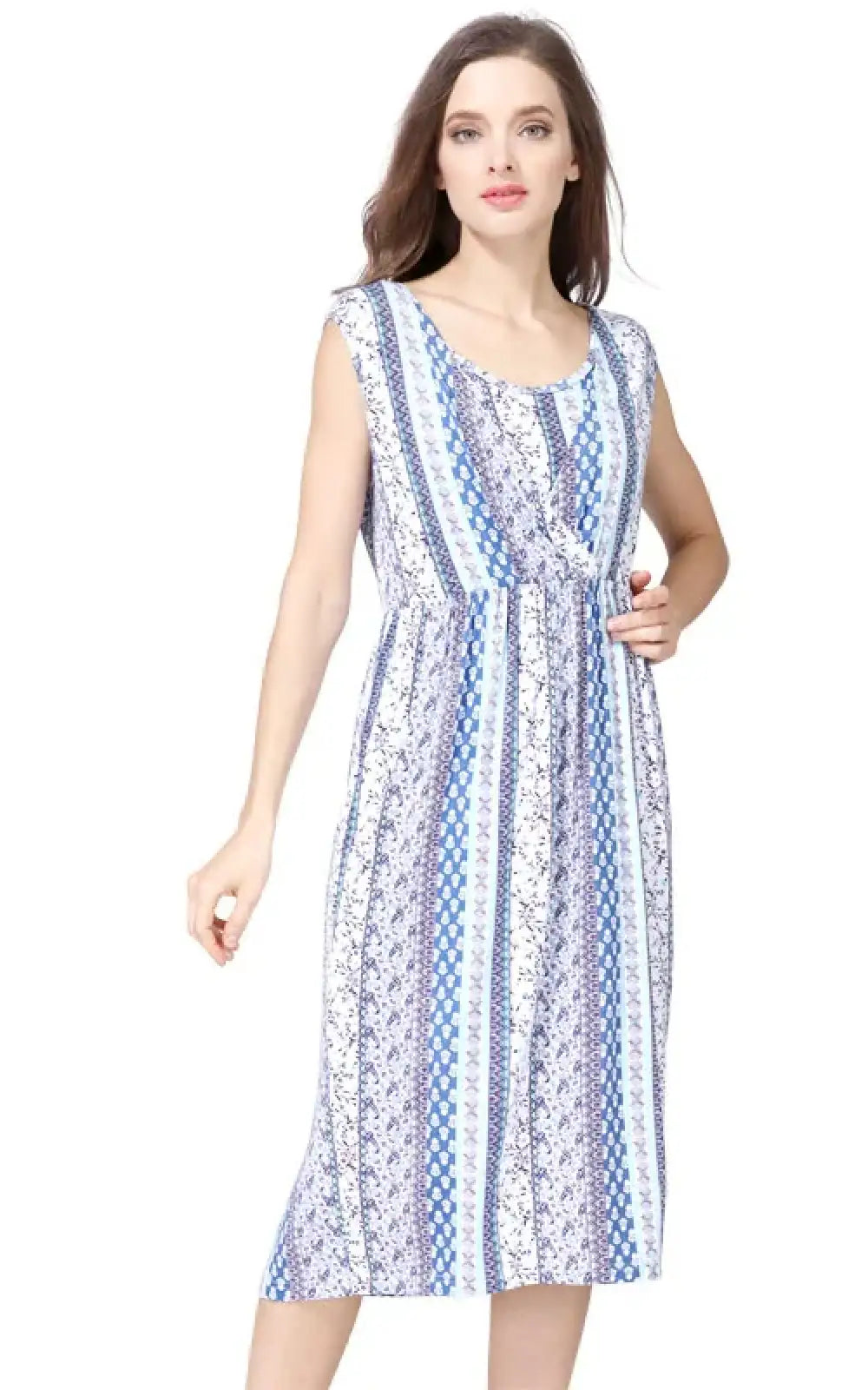 Robe allaitement bleu