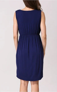 Robe allaitement bleu marine, vue 2