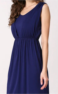 Robe allaitement bleu marine, vue 3