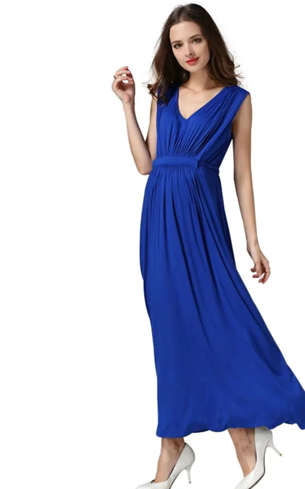 Robe allaitement cérémonie bleu roi