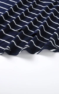 Robe allaitement rayée à ceinture, vue 4