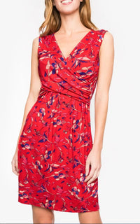 Robe blanche allaitement, coloris rouge