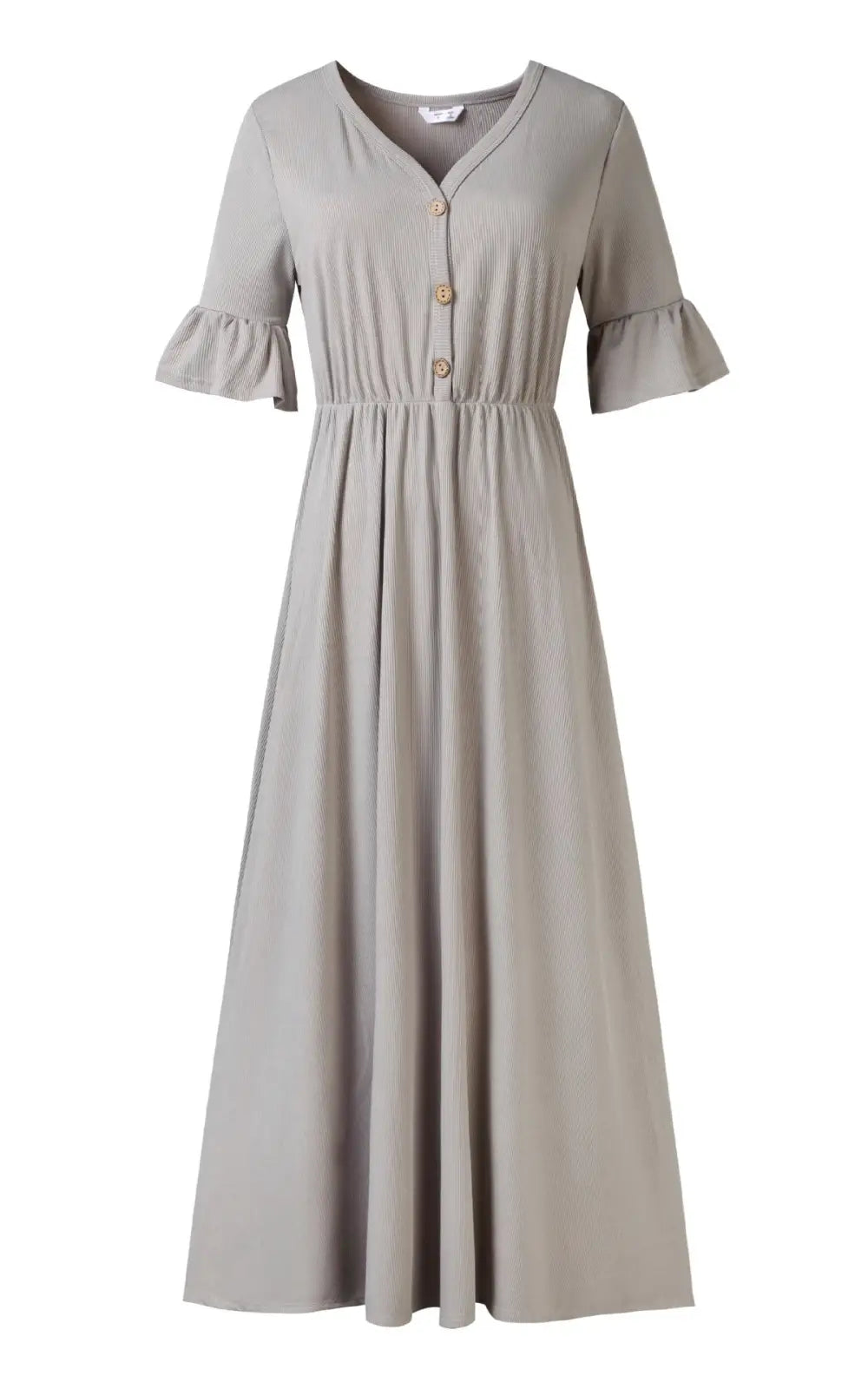 Robe chemise allaitement à boutons de bois