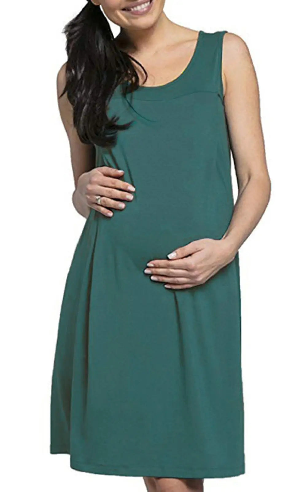 Robe courte allaitement vert