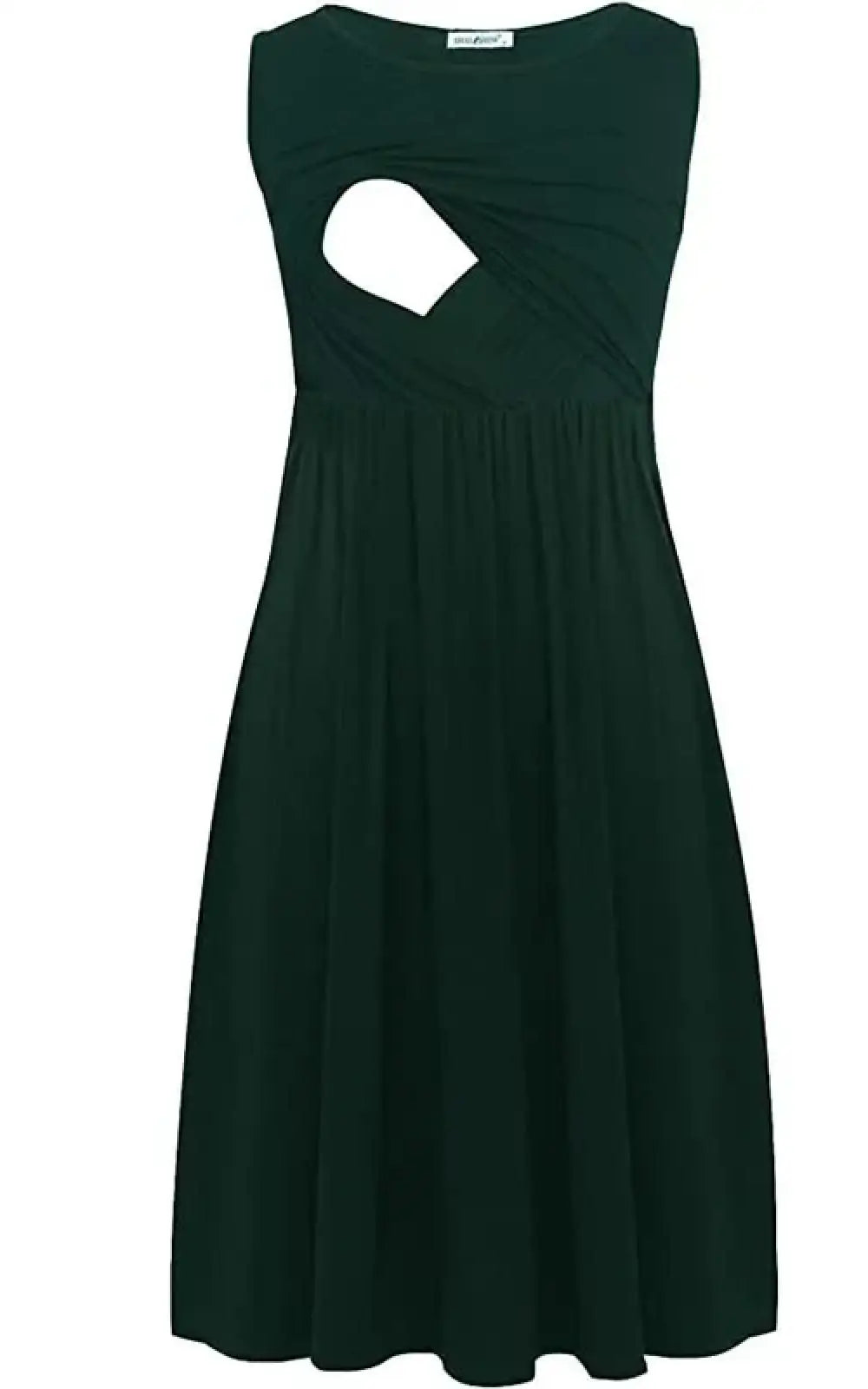 Robe allaitement à poches vert bouteille