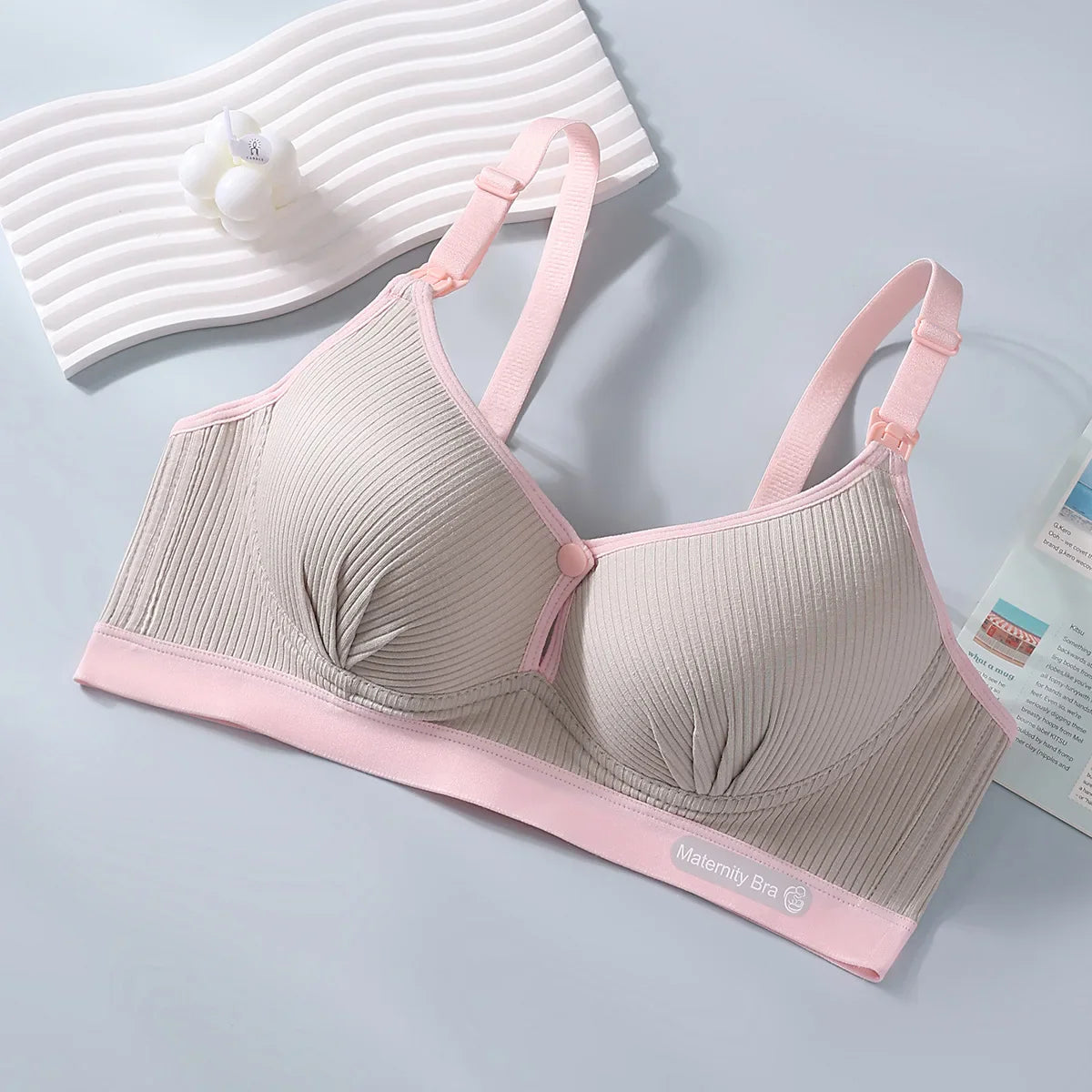 Soutien-gorge allaitement bon maintien - Gris / 34 - Soutien-gorge d’allaitement