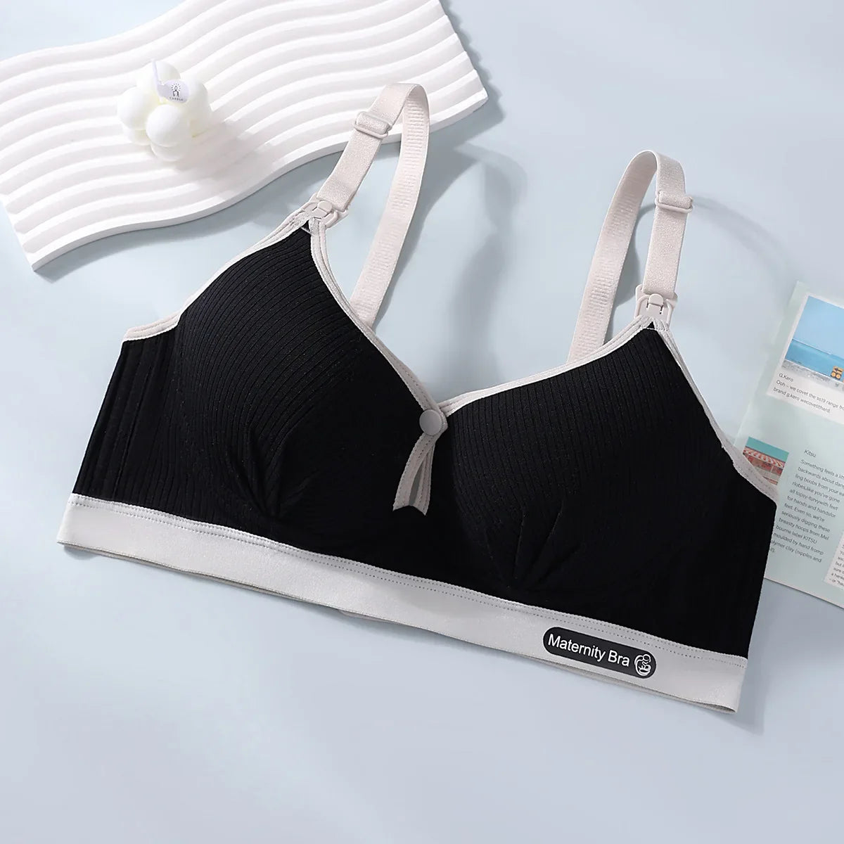 Soutien-gorge allaitement bon maintien - Noir / 34 - Soutien-gorge d’allaitement