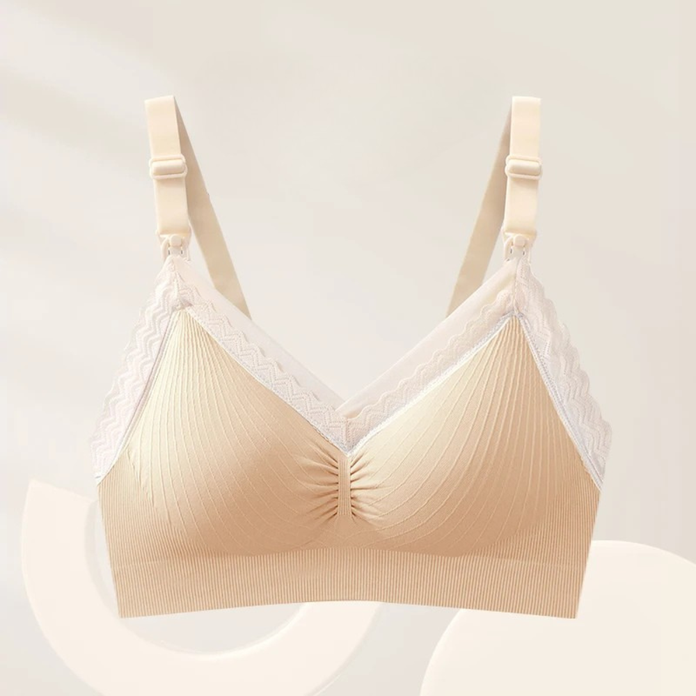 Soutien-gorge allaitement bon maintien sans armature - Couleur chair / M - Soutien-gorge d’allaitement