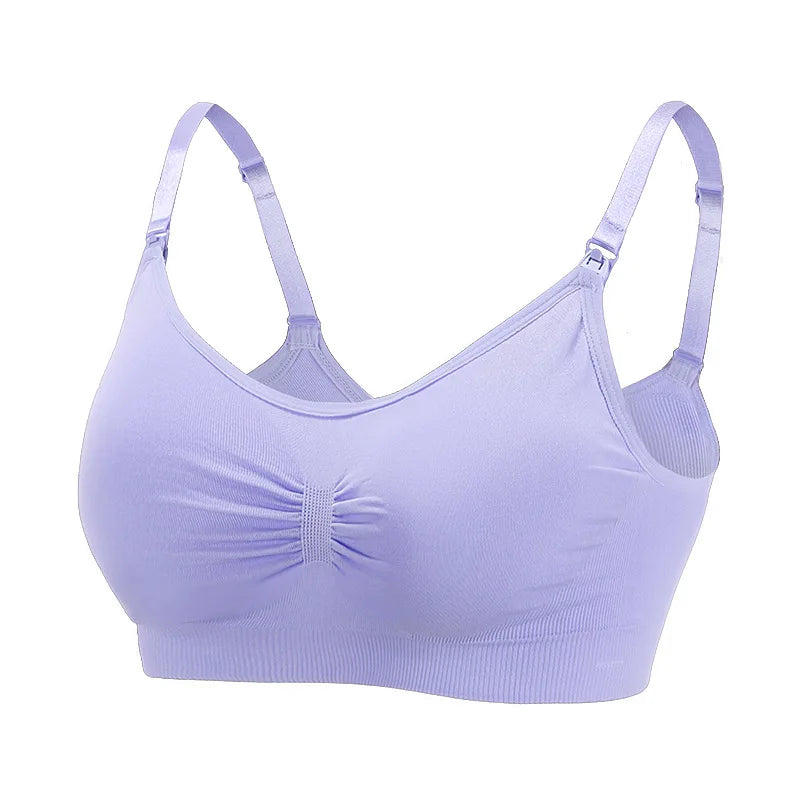Soutien-gorge allaitement coton - Violet / M - Soutien-gorge d’allaitement