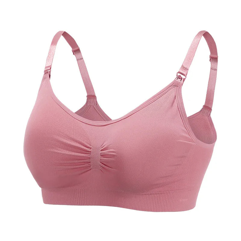 Soutien-gorge allaitement coton - Pêche / M - Soutien-gorge d’allaitement