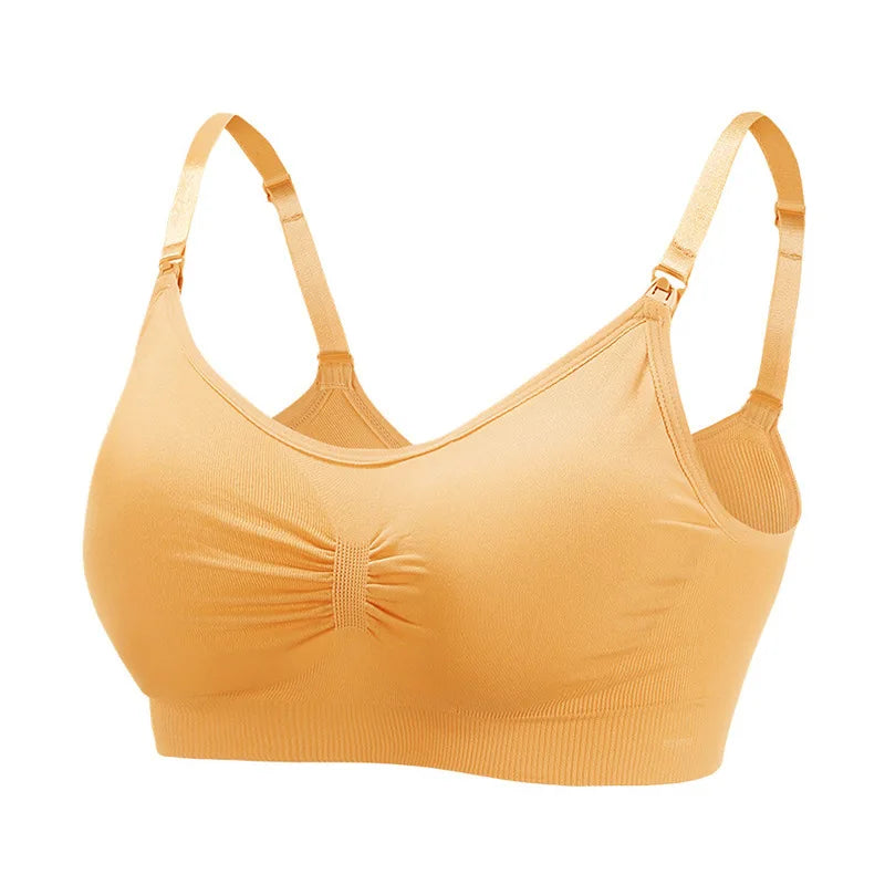 Soutien-gorge allaitement coton - Jaune / M - Soutien-gorge d’allaitement
