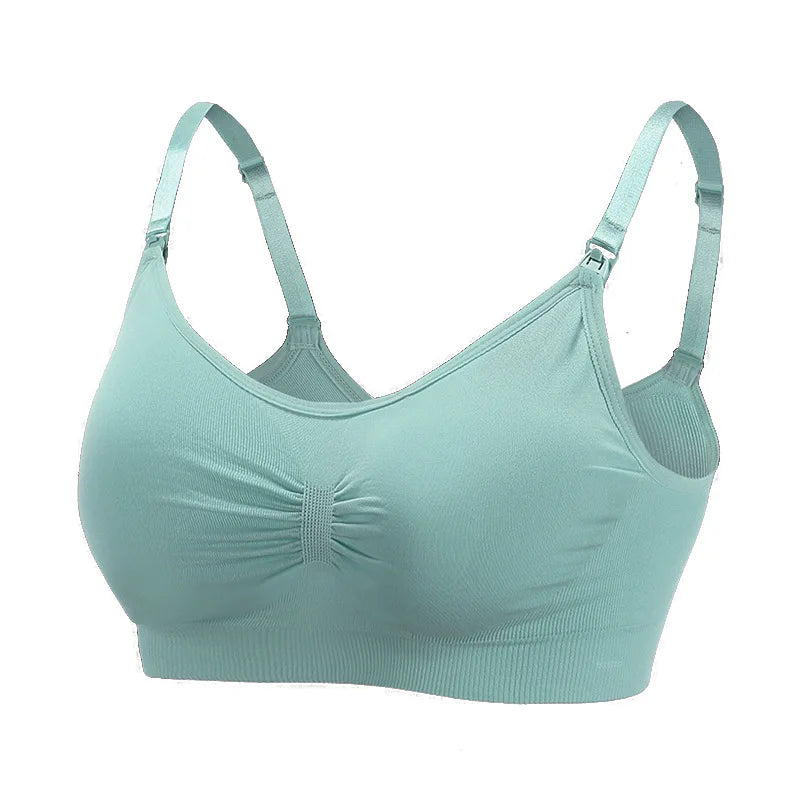 Soutien-gorge allaitement coton - Vert foncé / M - Soutien-gorge d’allaitement