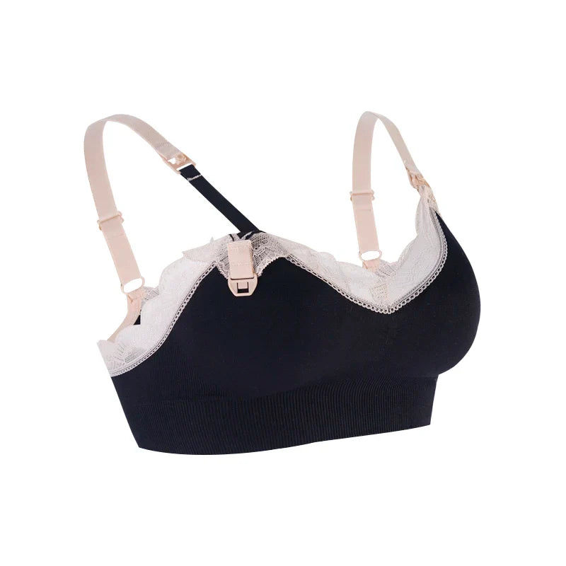 Soutien-gorge allaitement dentelle - Noir / M - Soutien-gorge d’allaitement