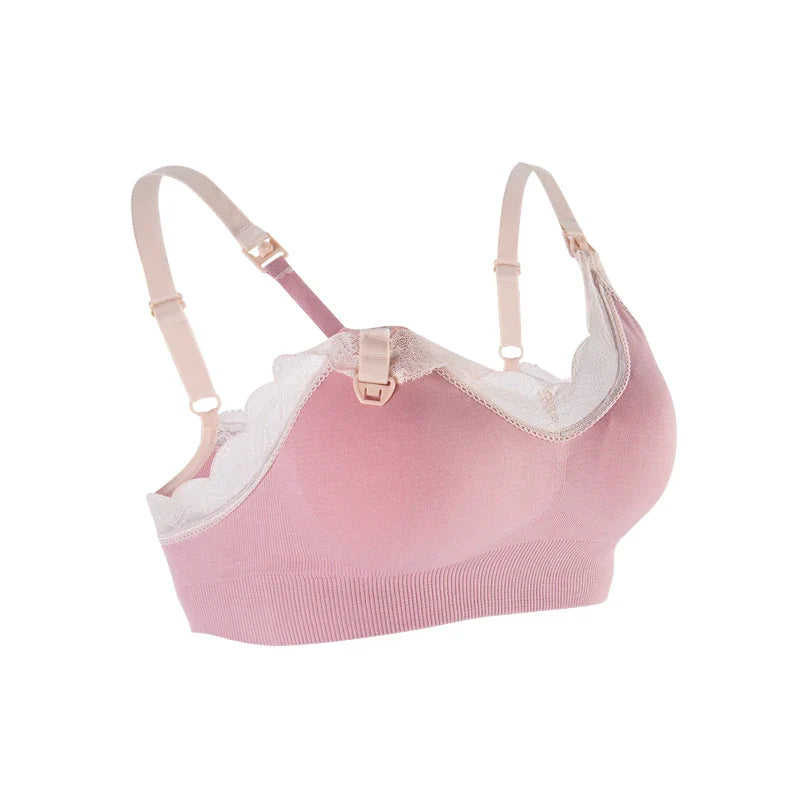 Soutien-gorge allaitement dentelle - Rose / M - Soutien-gorge d’allaitement