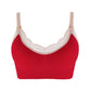 Soutien-gorge allaitement dentelle - Rouge / M - Soutien-gorge d’allaitement